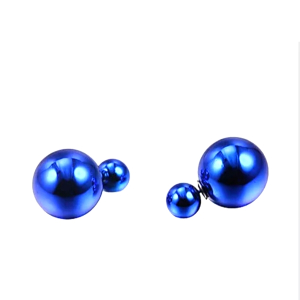 Big ball earrings.